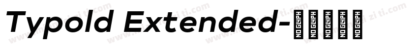 Typold Extended字体转换